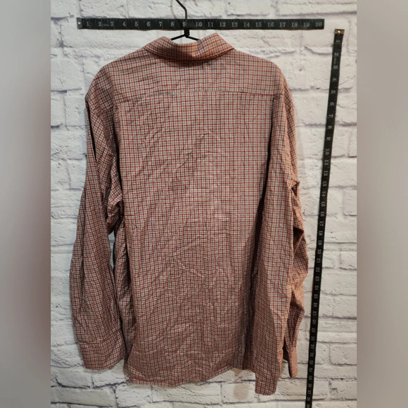 Cremieux red and blue plaid button down shirt Size Large - Picture 2 of 4